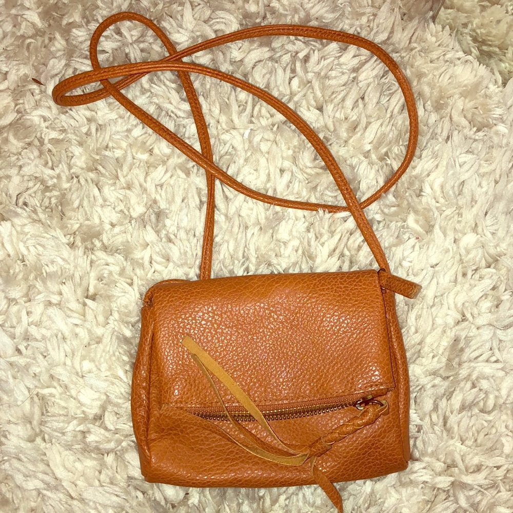 small brown leather Mossimo purse